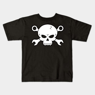 Skull 'n' Tools - Screw Pirate 2 (white) Kids T-Shirt